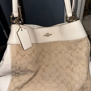 Coach triple compartment purse